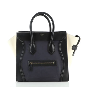 Celine Tricolor Luggage Bag Leather Mini