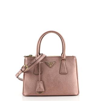 Prada Galleria Double Zip Tote Saffiano Leather Small