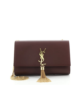 Saint Laurent Classic Monogram Tassel Crossbody Bag Leather Medium