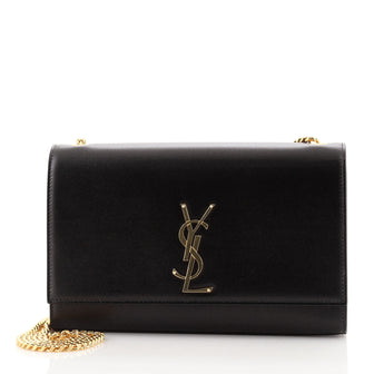 Saint Laurent Classic Monogram Crossbody Bag Grainy Leather Medium