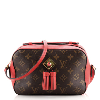 Louis Vuitton Saintonge Handbag Monogram Canvas with Leather