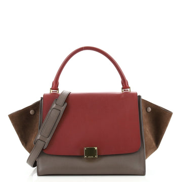 Celine Tricolor Trapeze Bag Leather Small