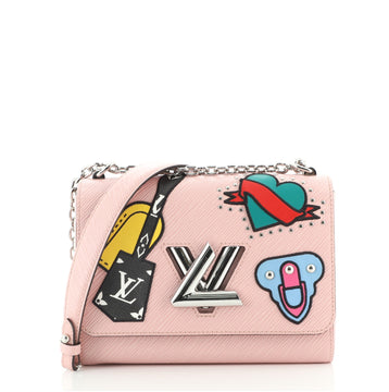 Louis Vuitton Twist Handbag Limited Edition Patches Epi Leather MM