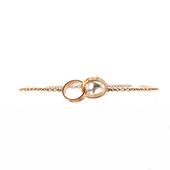 Cartier Love Interlocking Bracelet 18K Rose Gold