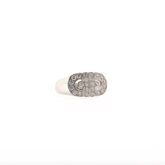 Bvlgari Parentesi Ring 18K White Gold and Diamonds