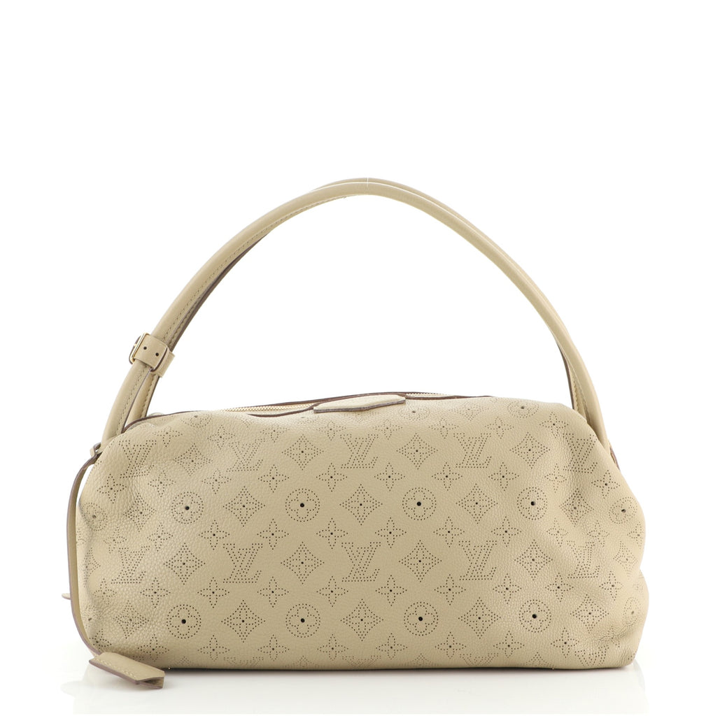 Louis Vuitton Galatea Handbag Mahina Leather MM Neutral