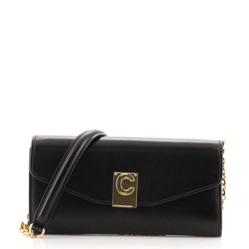 Celine C Wallet on Chain Leather