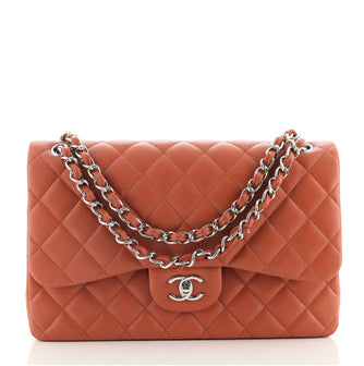 Chanel Classic Double Flap Bag Quilted Caviar Jumbo