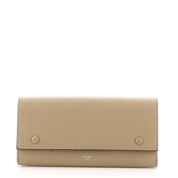 Celine Multifunction Flap Wallet Leather Large