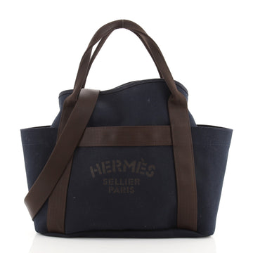 Hermes Sac De Pansage Groom Handbag Canvas