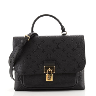 Louis Vuitton Marignan Handbag Monogram Empreinte Leather