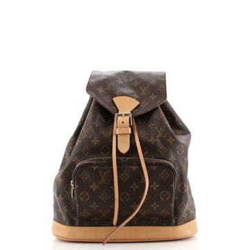Louis Vuitton Vintage Montsouris Backpack Monogram Canvas GM