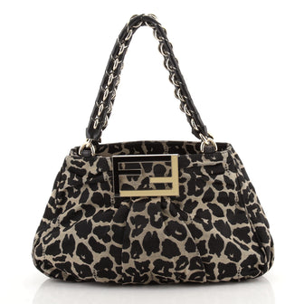 Fendi Mia Tote Printed Fabric Small