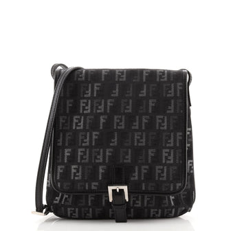 Fendi Vintage Flap Crossbody Bag Zucchino Denim