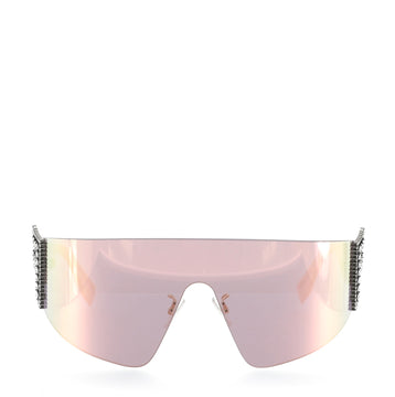 Fendi FFreedom Shield Sunglasses Acetate with Crystal Embellished Metal