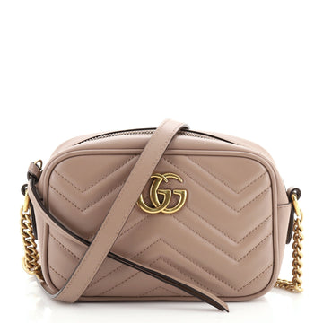 Gucci GG Marmont Shoulder Bag Matelasse Leather Mini
