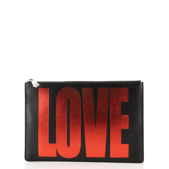 Givenchy Love Pouch Printed Leather Medium