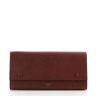 Celine Multifunction Flap Wallet Leather Large