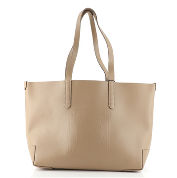 Burberry TB Shopping Tote Leather Large