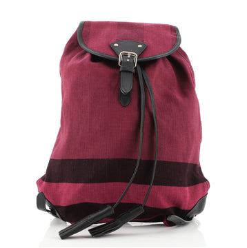 Burberry Chiltern Backpack House Check Canvas Medium