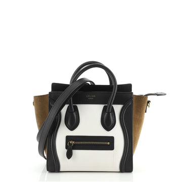 Celine Luggage Bag Grainy Leather Nano