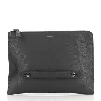 Fendi Selleria Zip Clutch Leather Medium
