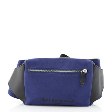 Balenciaga Navy Neo Lift Waist Bag Canvas and Leather