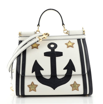 Dolce & Gabbana Sailor Miss Sicily Bag Patchwork Leather Small