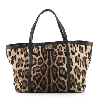 Dolce & Gabbana Miss Escape Open Tote Printed Canvas