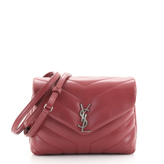 Saint Laurent LouLou Shoulder Bag Matelasse Chevron Leather Toy