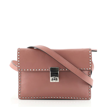 Valentino Turnlock Waist Bag Leather with Micro Rockstuds