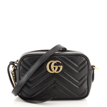 Gucci GG Marmont Shoulder Bag Matelasse Leather Mini