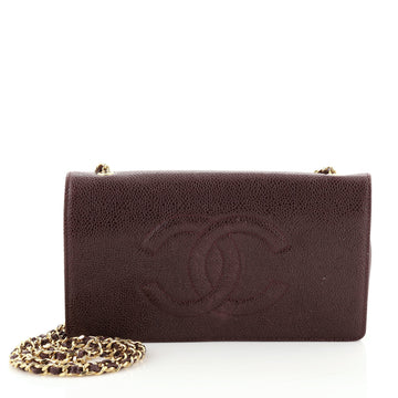 Chanel Vintage Timeless Organizer Wallet on Chain Caviar