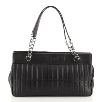 Chanel Lax Shoulder Bag Vertical Quilted Leather Medium