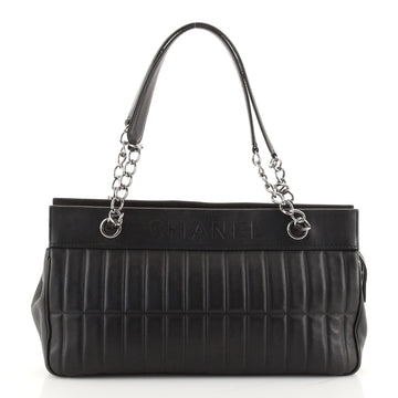 Chanel Lax Shoulder Bag Vertical Quilted Leather Medium