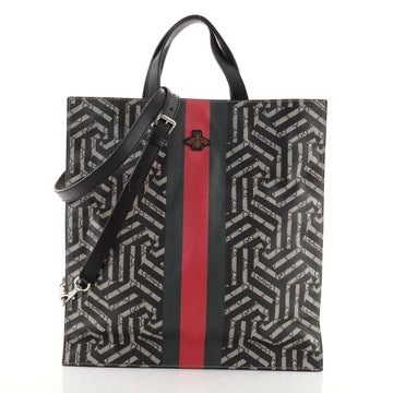Gucci Convertible Soft Open Tote Caleido GG Coated Canvas