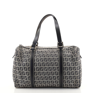 Fendi Buckle Bowling Bag Zucchino Canvas Medium