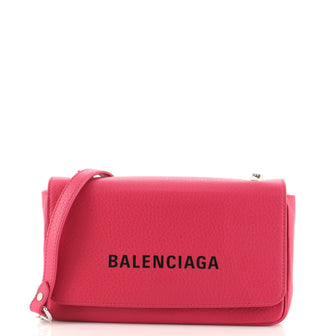 Balenciaga Everyday Chain Wallet Leather Small