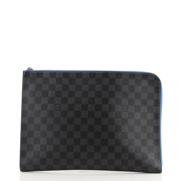 Louis Vuitton Zip Around Pochette Jour Damier Graphite GM