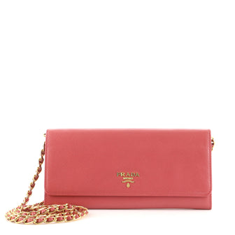 Prada Wallet on Chain Saffiano Leather