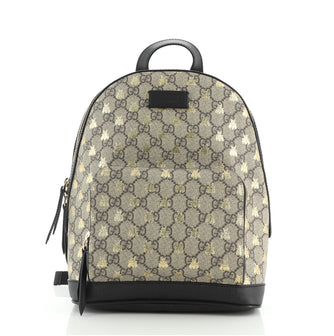 Gucci Zip Pocket Backpack Printed GG Coated Canvas Mini