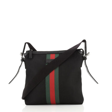 Gucci Web Messenger Bag GG Coated Canvas Medium