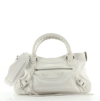Balenciaga First Covered Classic Studs Bag Leather