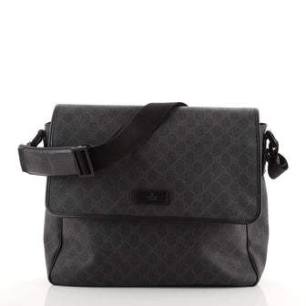 Gucci Flap Messenger Bag GG Coated Canvas Medium