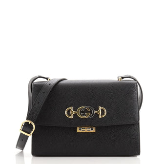 Gucci Zumi Flap Shoulder Bag Leather Small