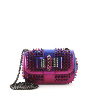 Christian Louboutin Sweet Charity Crossbody Bag Spiked Patent Mini
