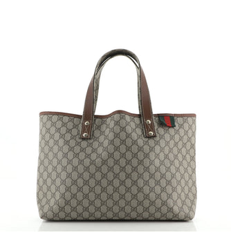 Gucci Web Loop Tote GG Coated Canvas Medium