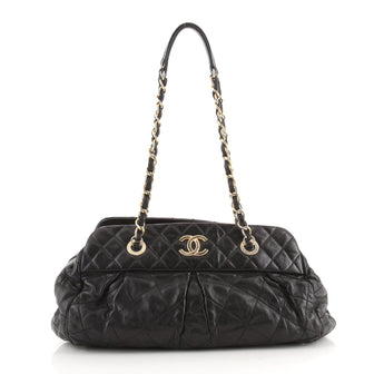 Chanel Chic Quilt Bowling Bag Quilted Iridescent Calfskin Medium