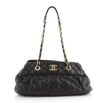 Chanel Chic Quilt Bowling Bag Quilted Iridescent Calfskin Medium