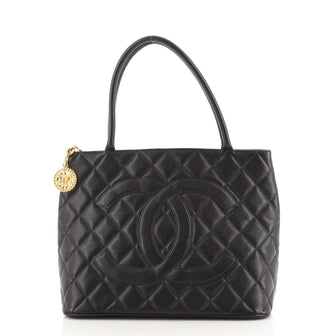 Chanel Medallion Tote Quilted Caviar